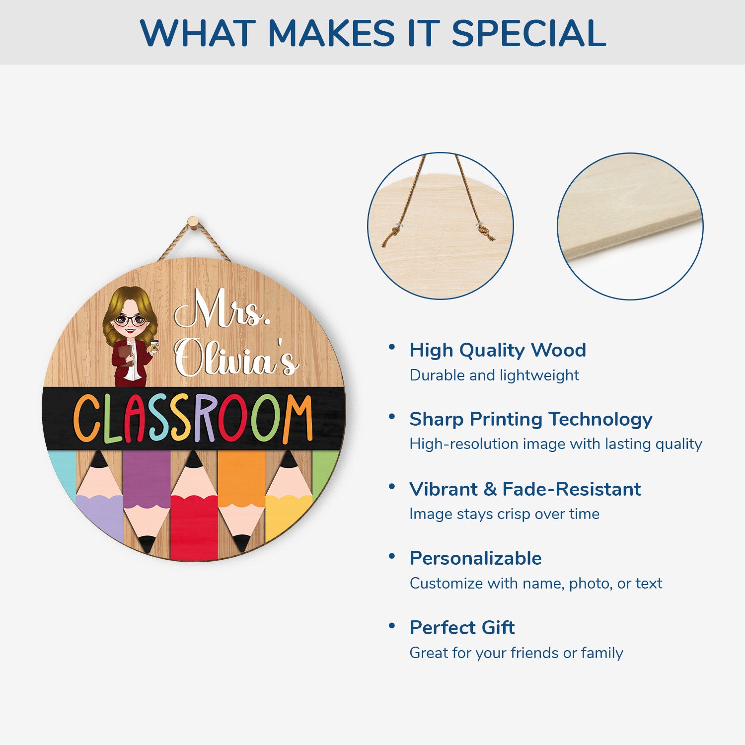 5104QUK4 personalized teacher gifts classroom wooden signs_ 5104QTGTT_8328bd7d a15a 4db9 85c7 62dab424a31b