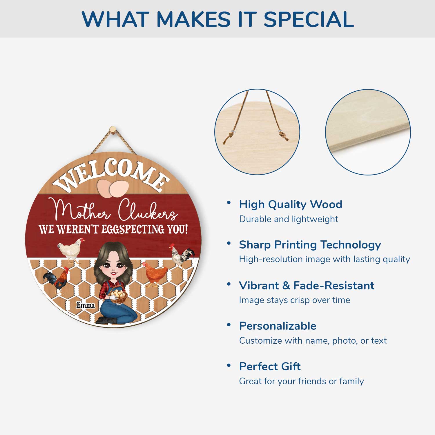 5108QUS4 funny personalized gifts for her chicken coop signs_ wood 5108QTKAA