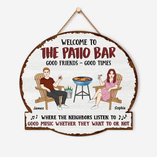 5111QUS1 funny custom couple gifts outdoor wooden signs for patio bar 5111Q6KAI
