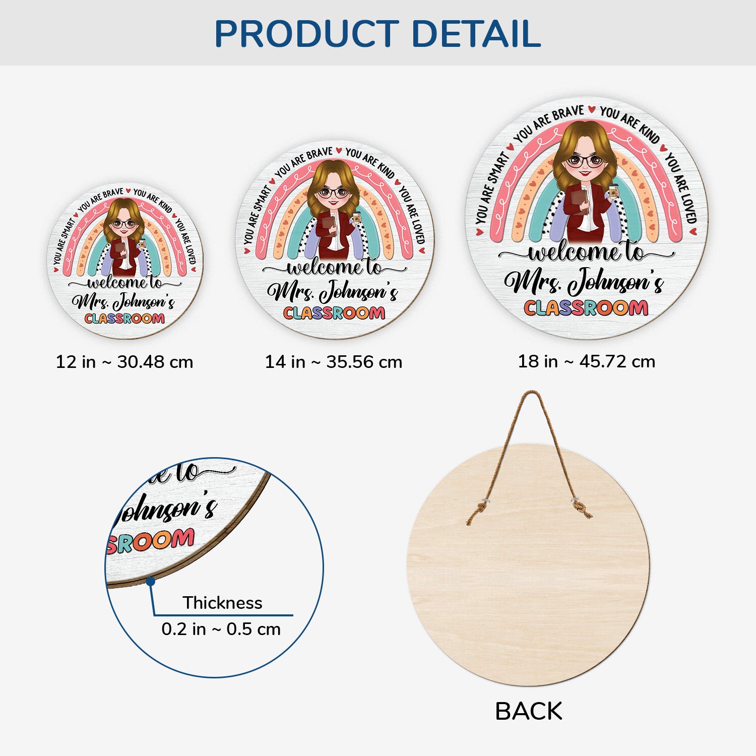 5114QUS3 personalized teacher gifts teacher welcome sign for classroom_ 5114Q66MI