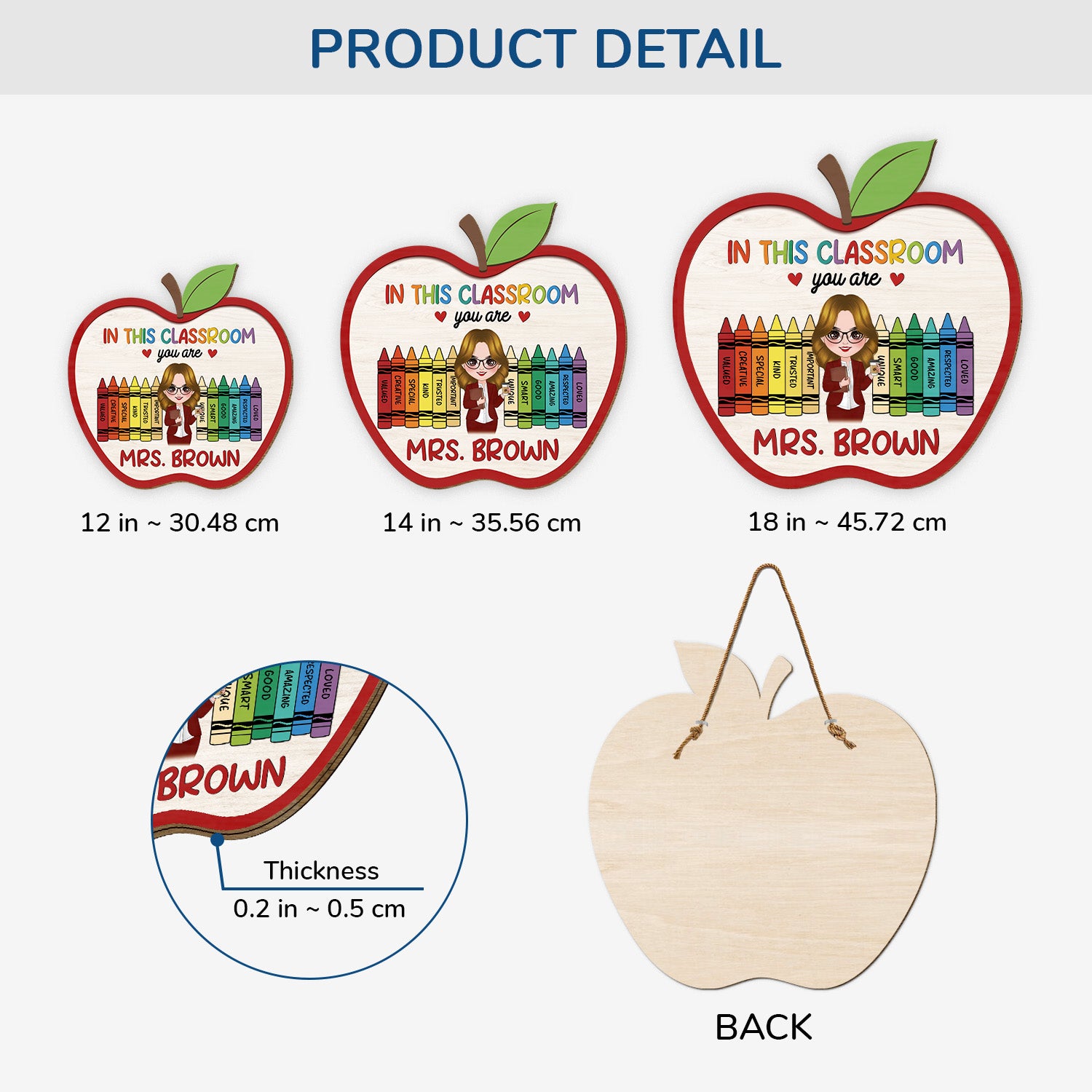 5118QUS3 custom gifts for teacher in this classroom wooden signs 5118Q