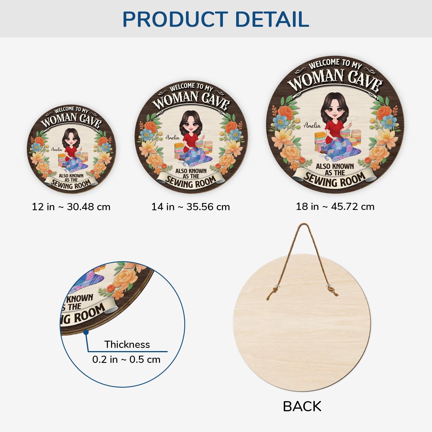 5120QUS3 custom gifts for sewers_ welcome wood sign_ for sewing room 5120Q