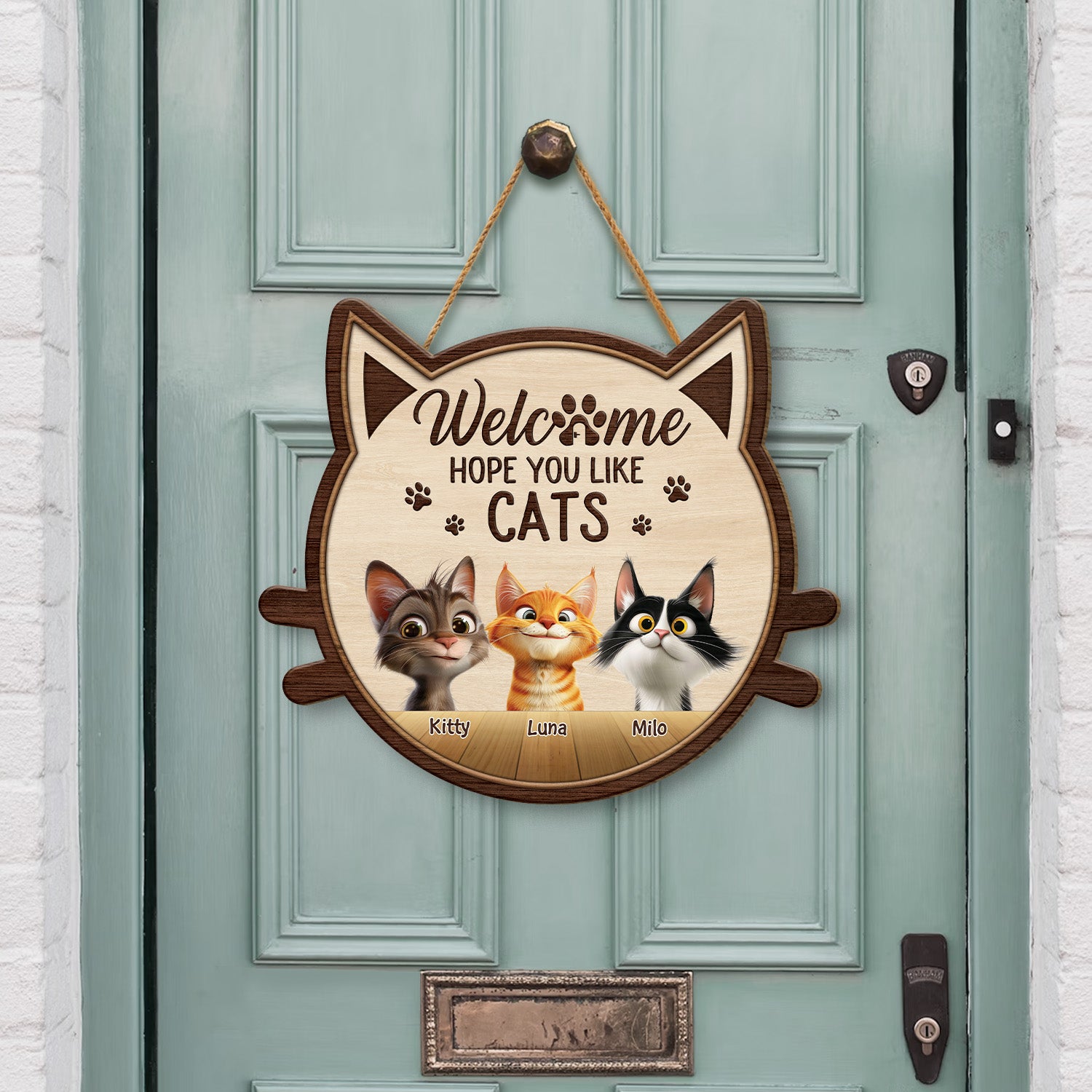 5121QUK2 custom hope you like cats wood signs funny cat lover gifts 5121Q3YMD