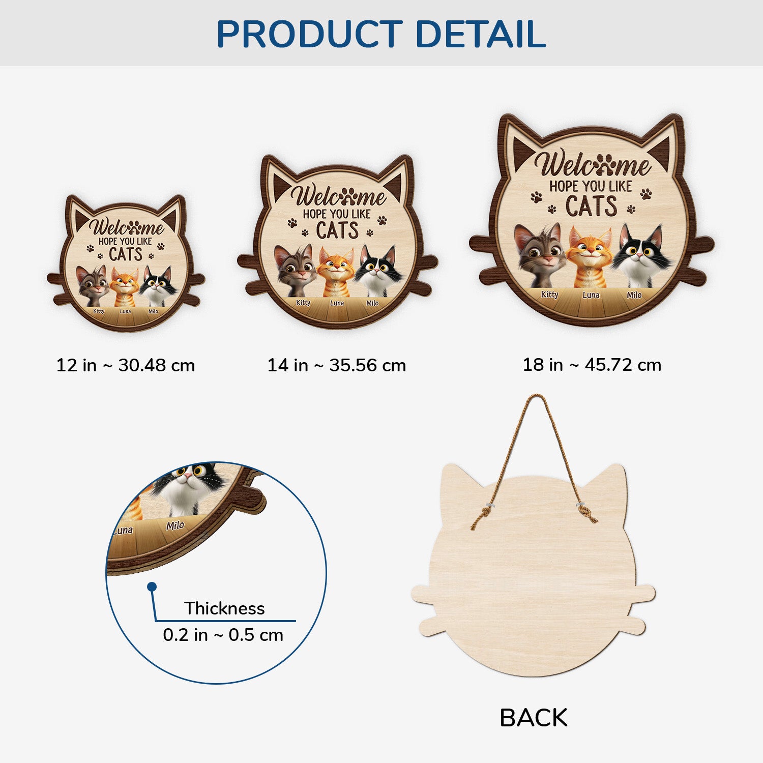 5121QUK3 custom hope you like cats wood signs funny cat lover gifts 5121Q3YMD