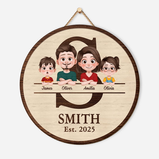 5126QUK1 personalized family gifts wooden family name signs_ 5126Q3GNI
