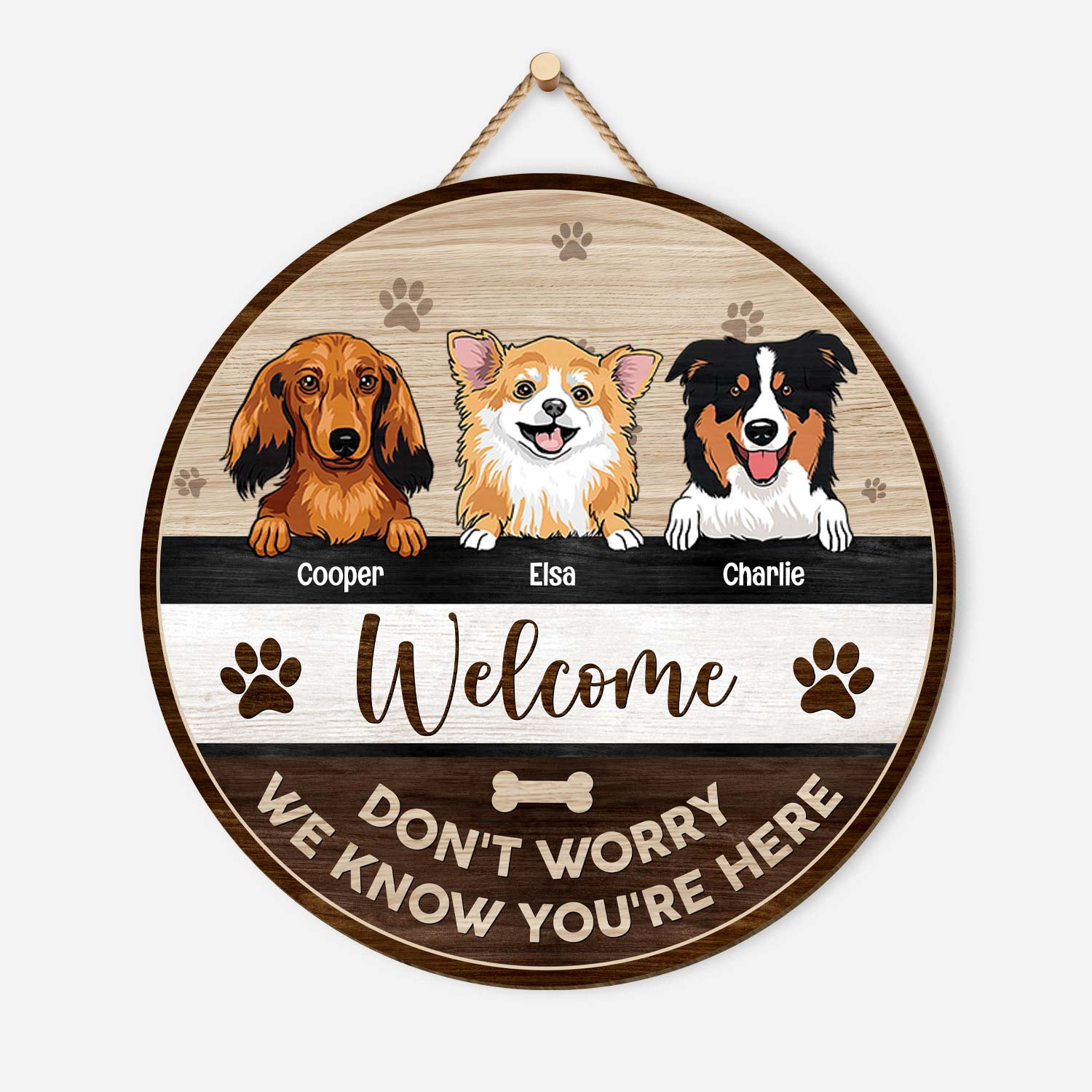 5133QUS1 personalized dog gifts for owners funny welcome wood sign 5133QTKAC