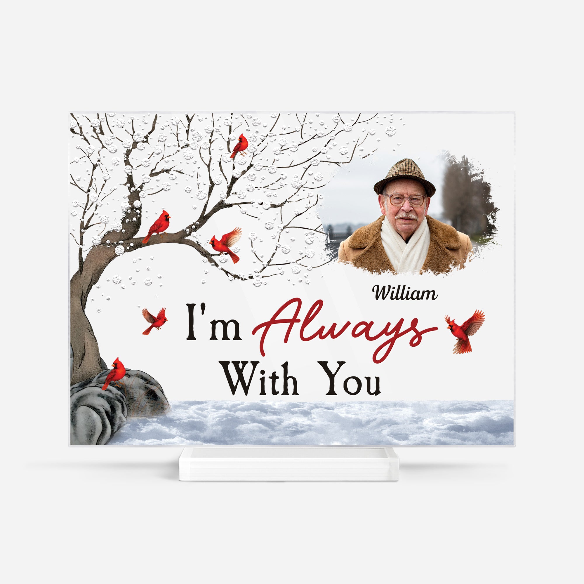 5138RUS1 custom remembrance gifts_ acrylic memorial plaques with photo_ 5138RKLTB