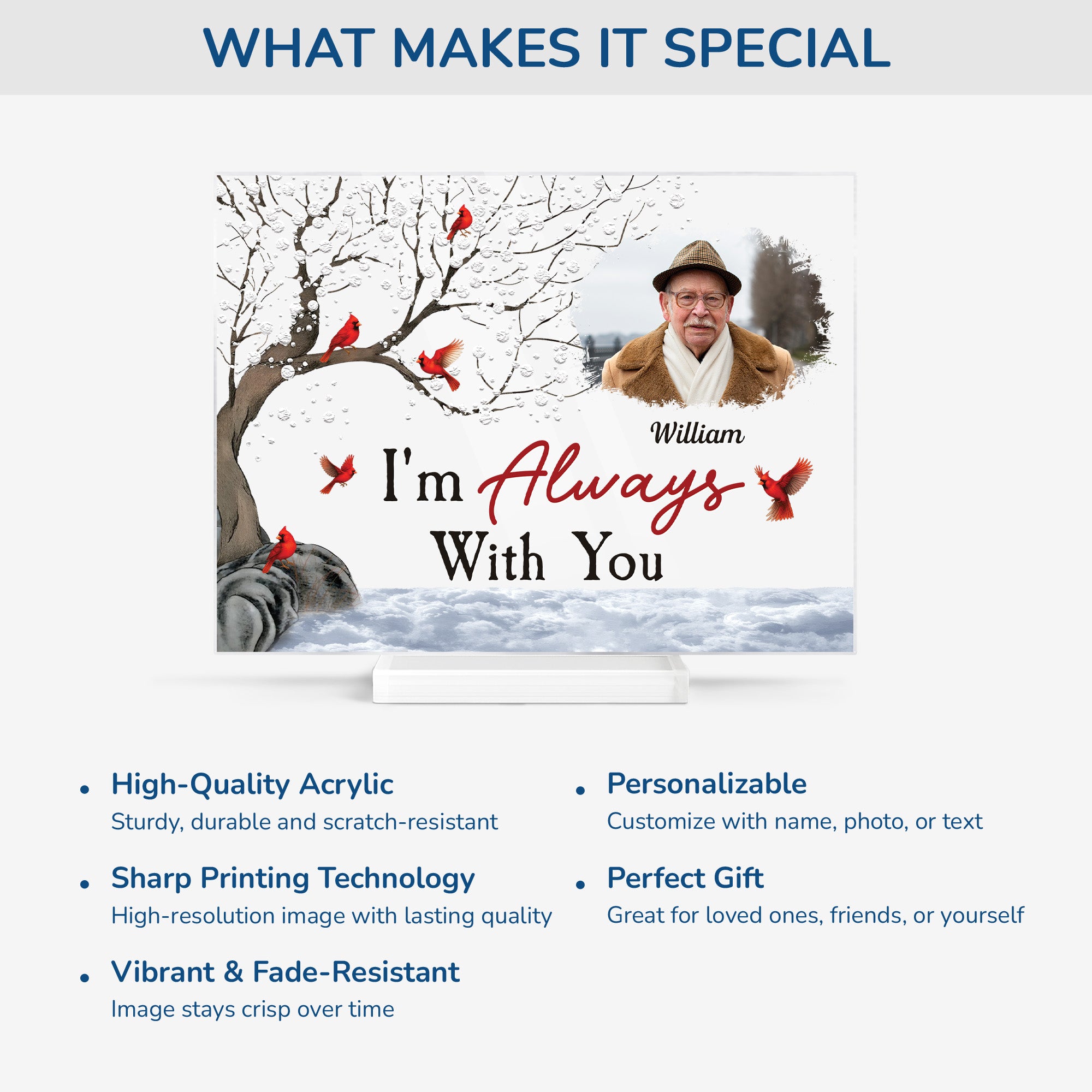 5138RUS5 custom remembrance gifts_ acrylic memorial plaques with photo_ 5138RKLTB