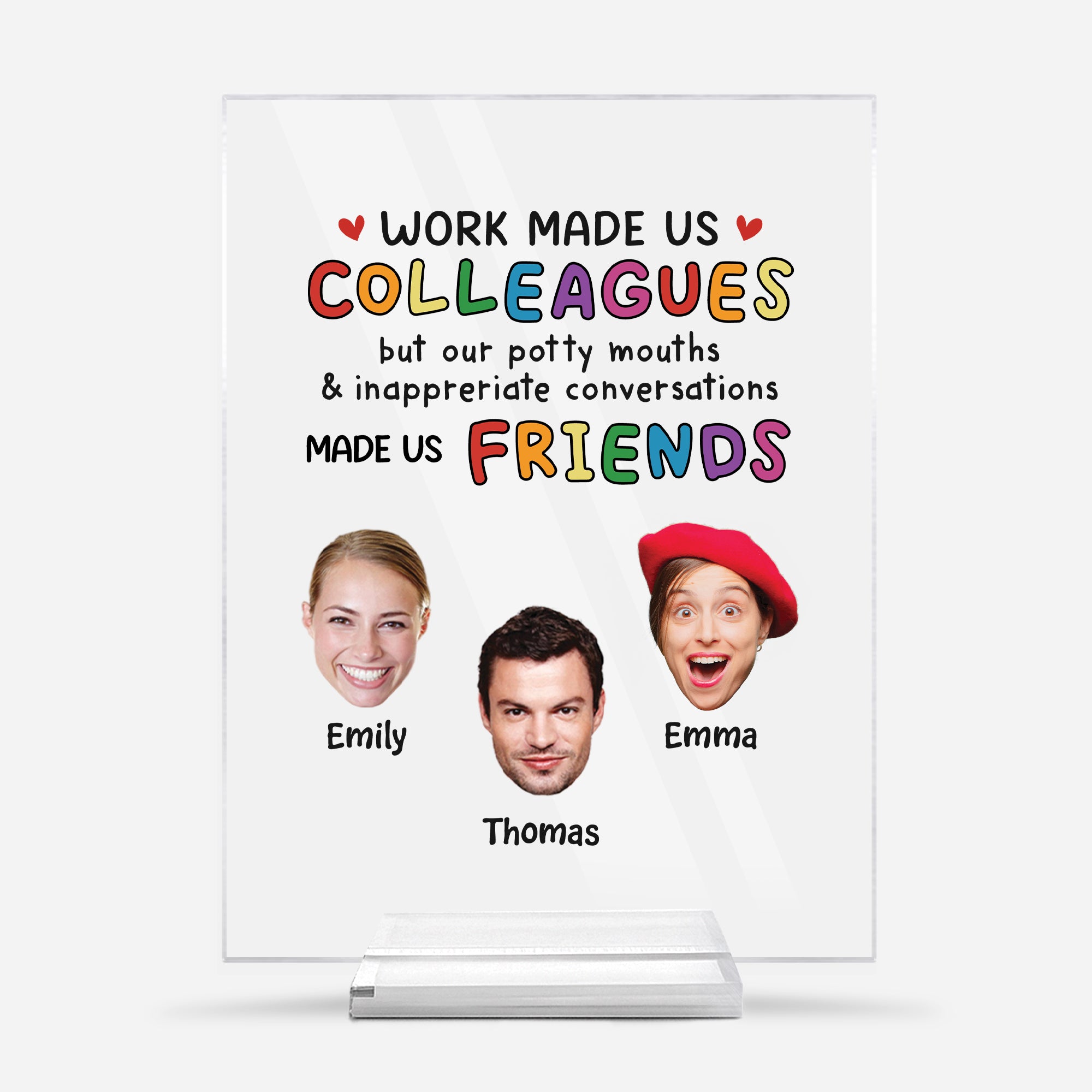5149RUS1 custom acrylic plaques with faces funny gifts for coworkers 5149R3LZO