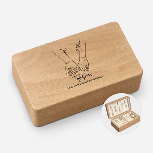 5150AUK1 personalised from our first kiss to our last breath wooden jewellery box for couples 5150ajtlng_6d37a13d e928 4cd5 b924 699959eee3e6