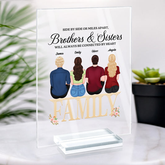 5152RUK2 personalized gifts for siblings acrylic plaque with stand 5152RTLMI