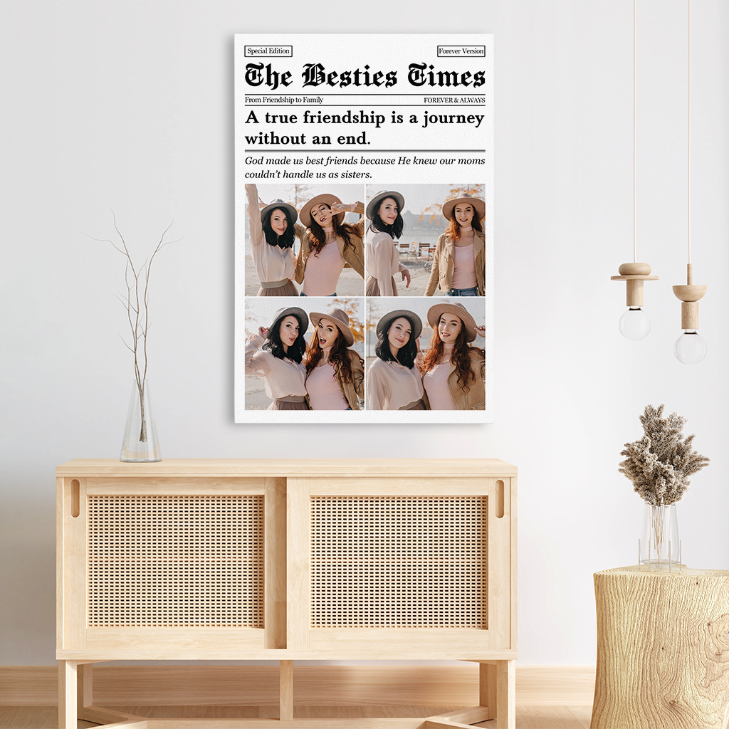 5164CUS3 personalized best friend gifts photo canvas prints 5164CKH0F