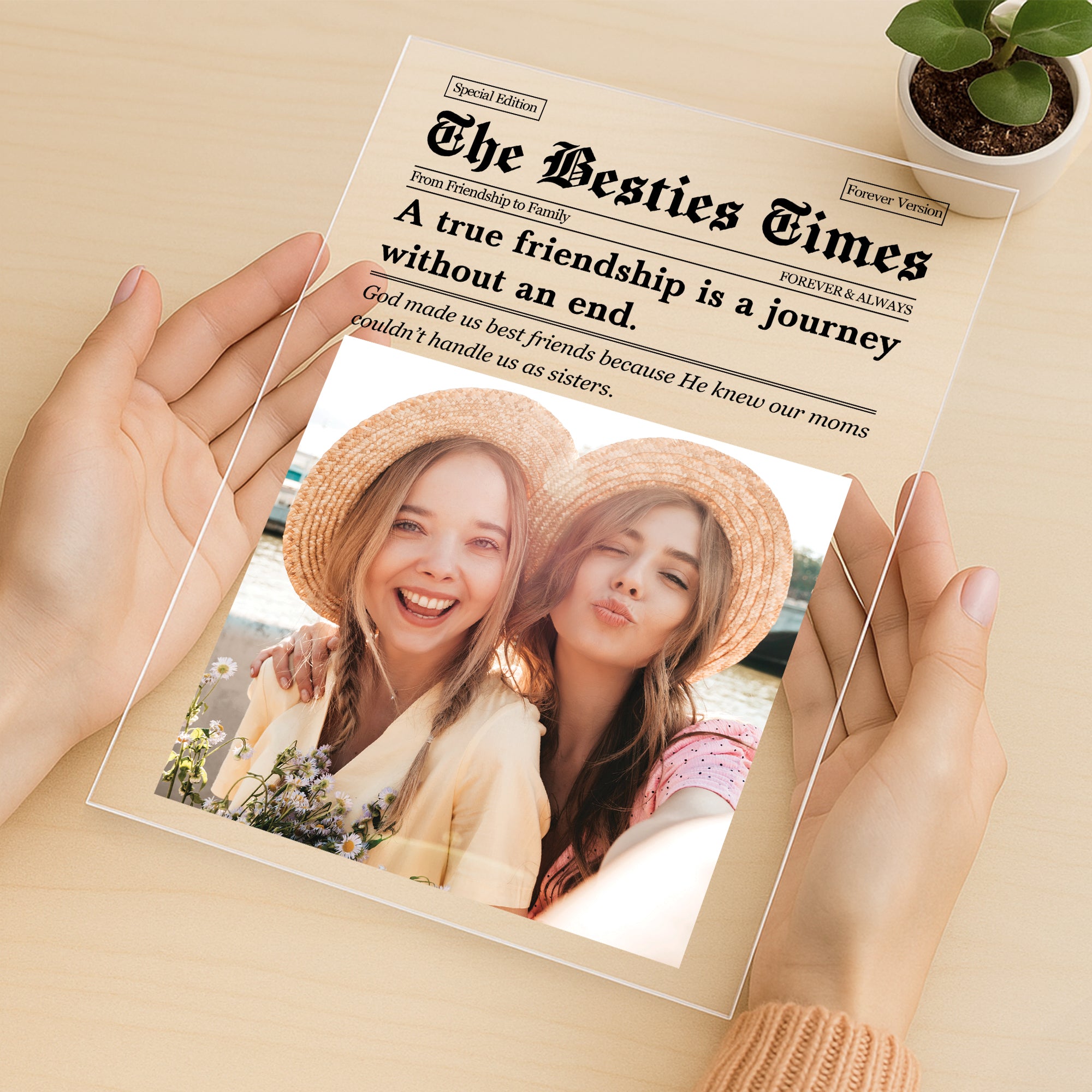5164RUK3 personalised the besties times acrylic plaque with photo 5164RKINF