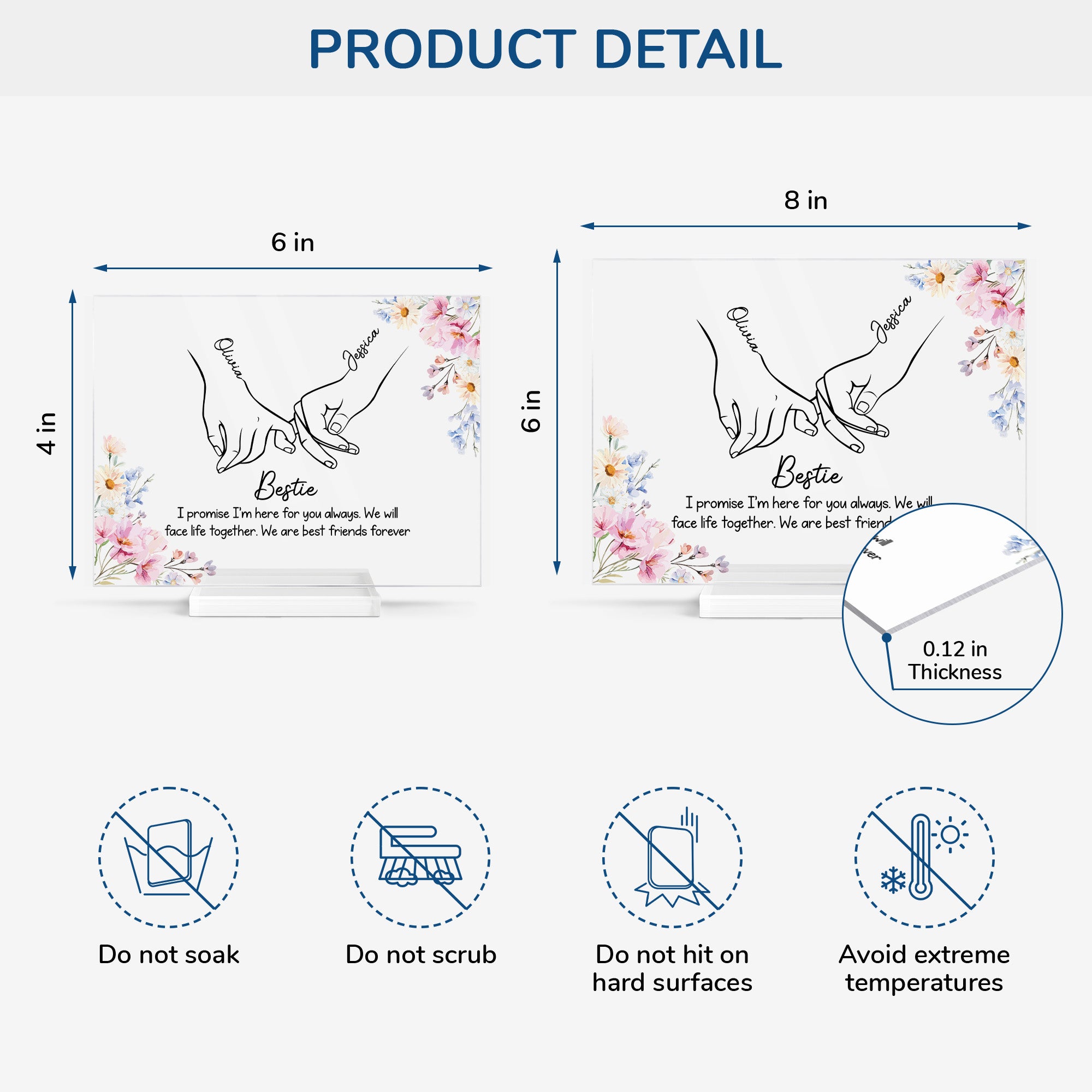 5177RUS4 custom acrylic plaques sentimental gifts for bestie sister 5177R6LQA