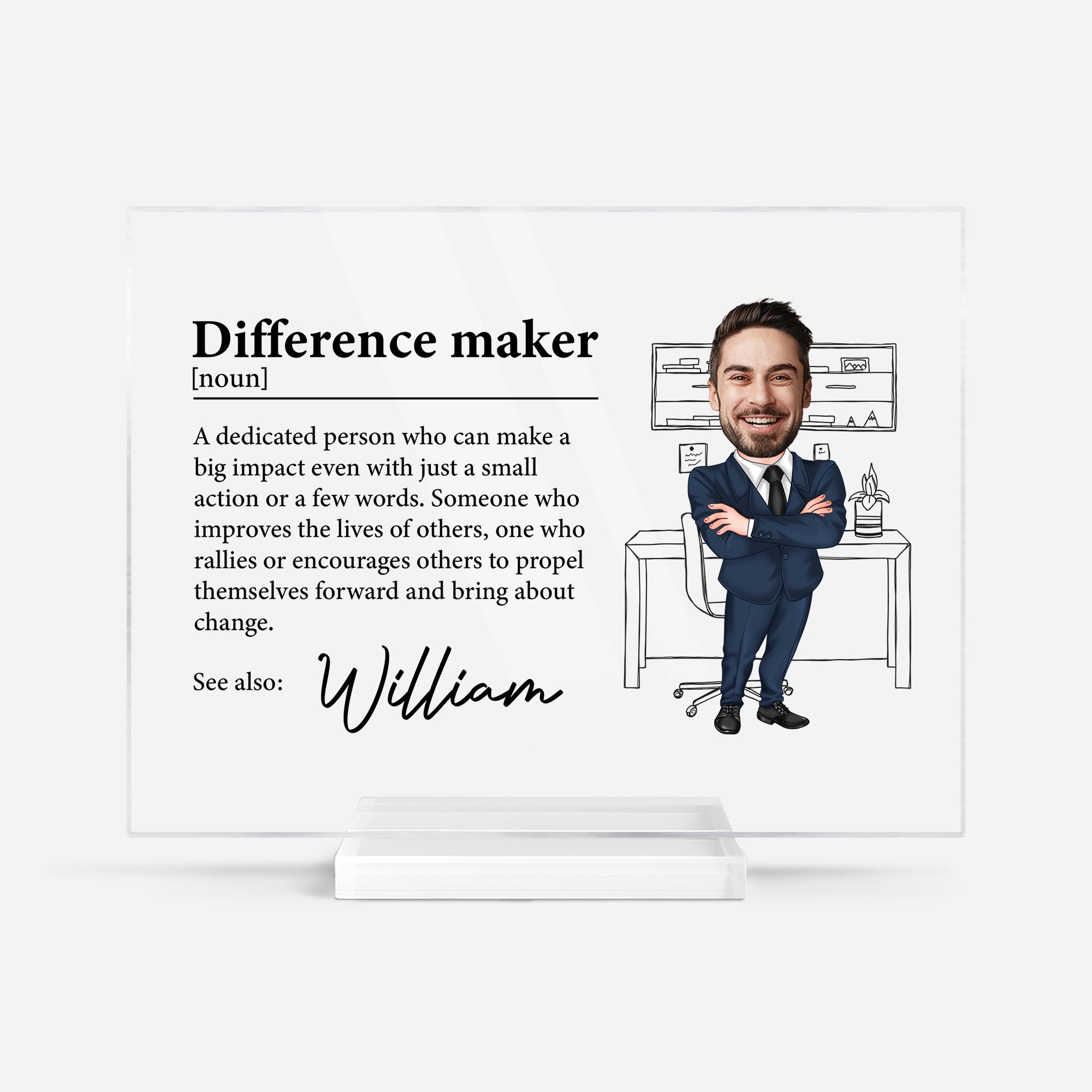 5179RUS1 personalized acrylic plaques appreciation gifts for coworkers_ 5179R6MZA