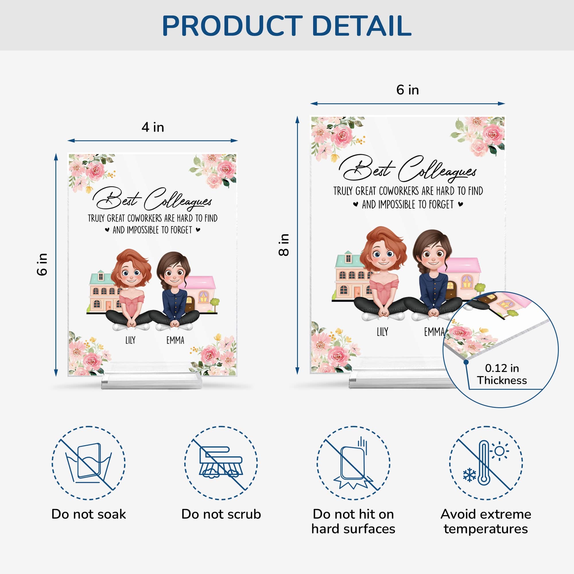 5181RUS4 personalized gifts for coworkers best colleague acrylic plaque 5181R66AO