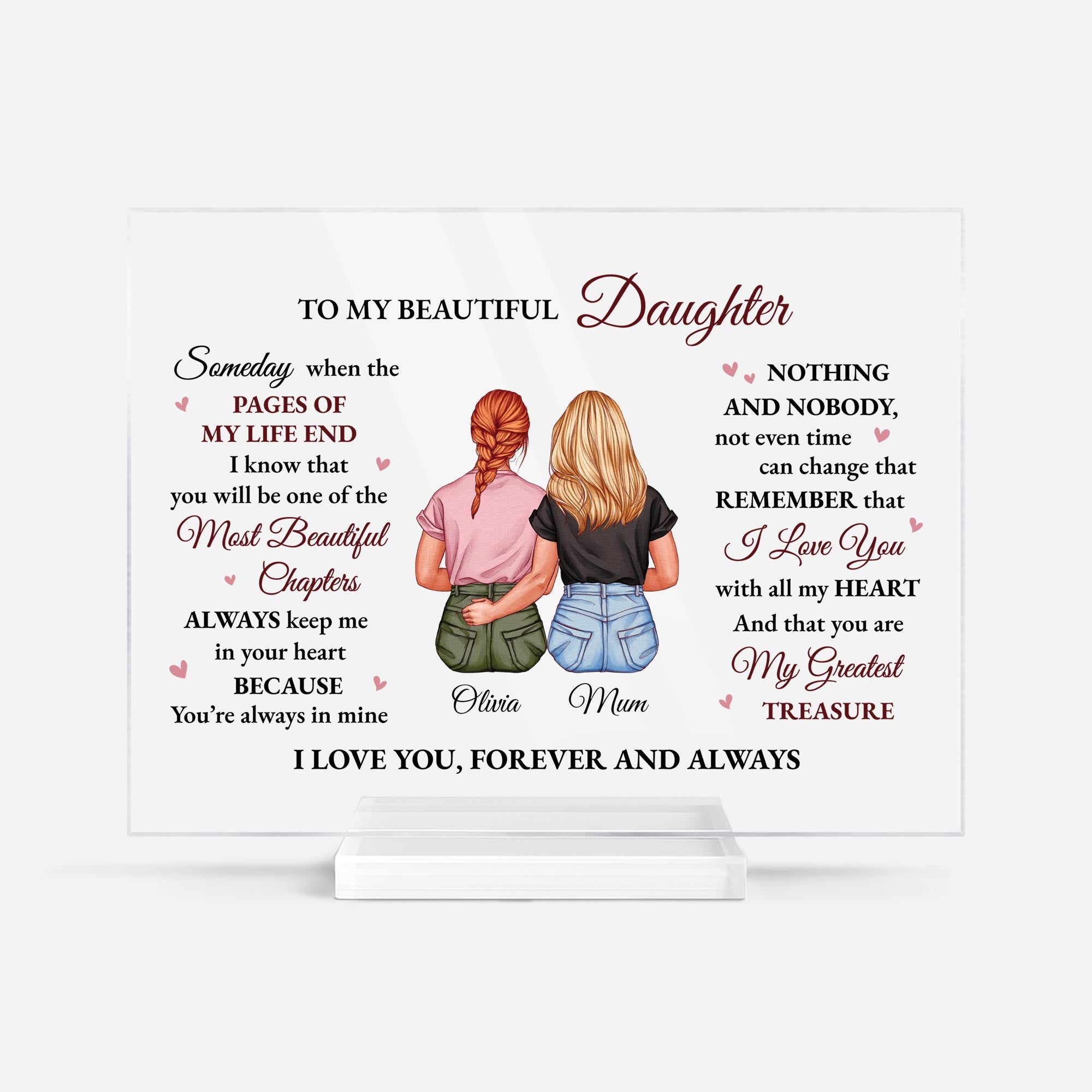 5182RUK1 custom acrylic plaque sentimental gifts for daughter from mom_ 5182R6ZAA