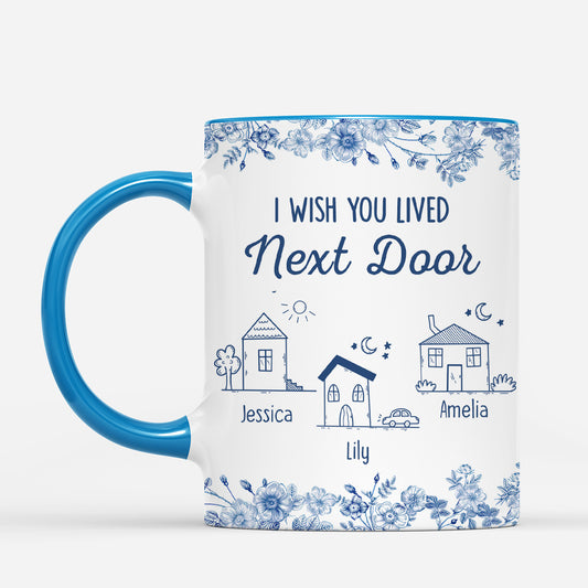 5191MUK2 personalized gift for friend i wish you lived next door mug 5191M3YAF