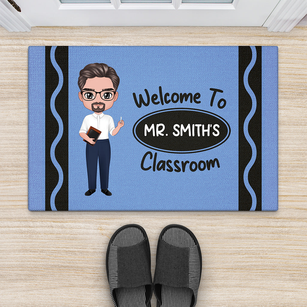 5192DUS2 personalized welcome doormat unique gift for female teacher 5192D3QTT