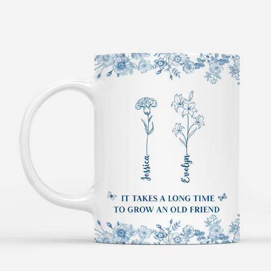 5193MUK1 custom friends mug_ it takes a long time to grow an old friend_ 5193M3YAF