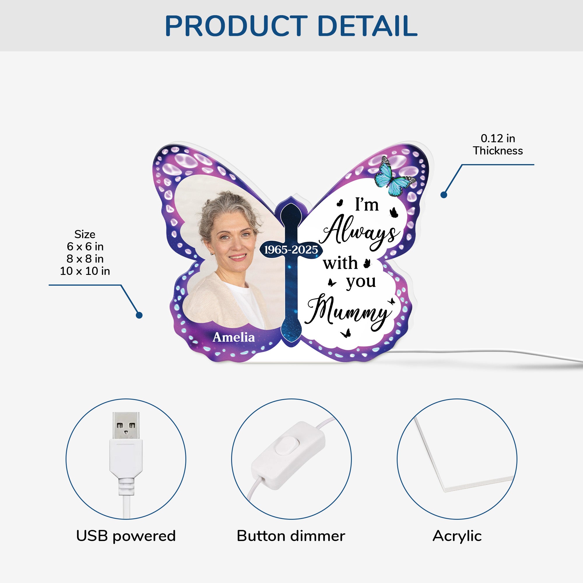 5203LUK3 personalized light box unique in loving memory gifts 5203L8LMA