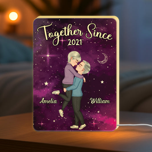 5205LUS2 personalized couple gifts together since light box 5205L8MTG