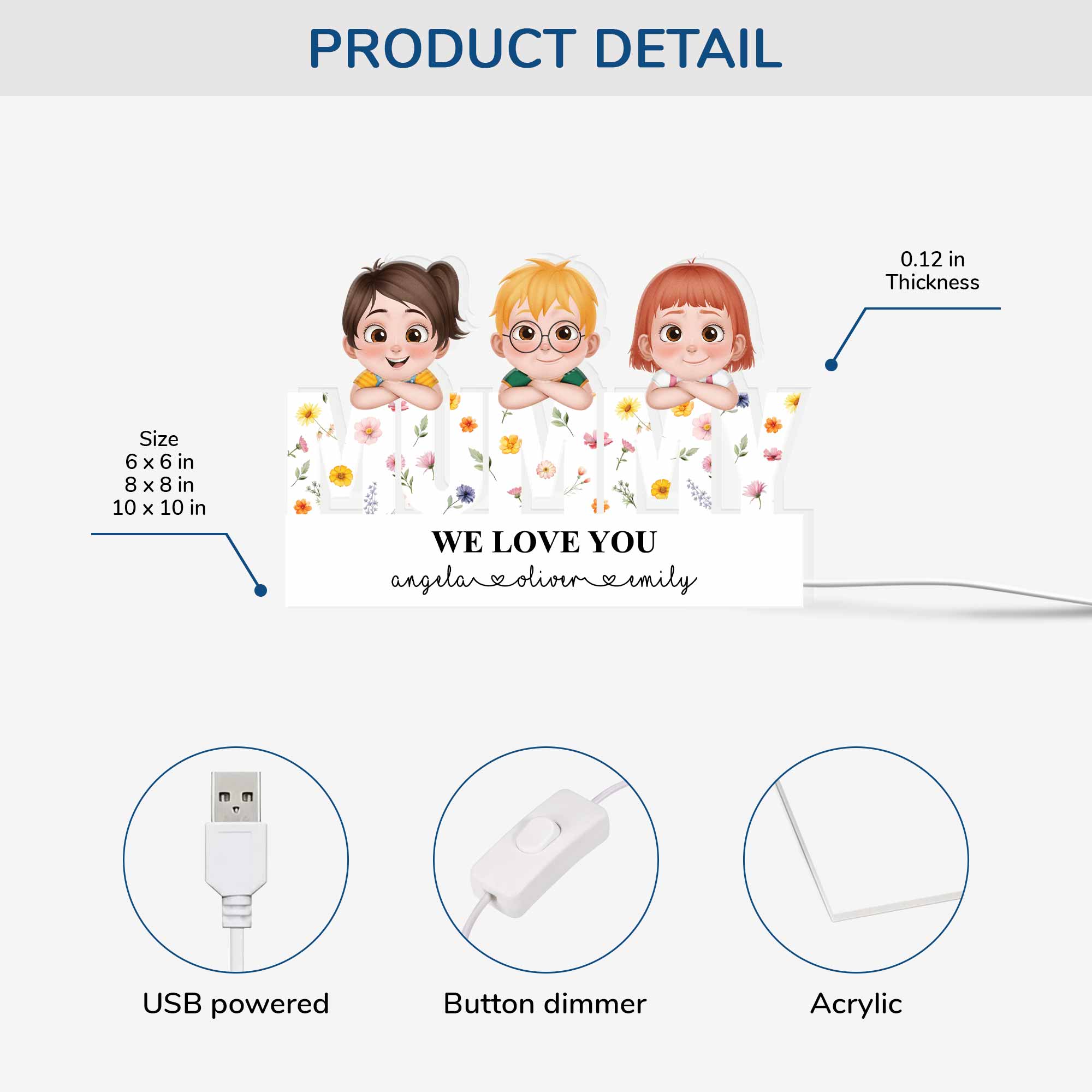 5215LUK3 personalized gifts for mom mommy we love you light box 5215L8YAA