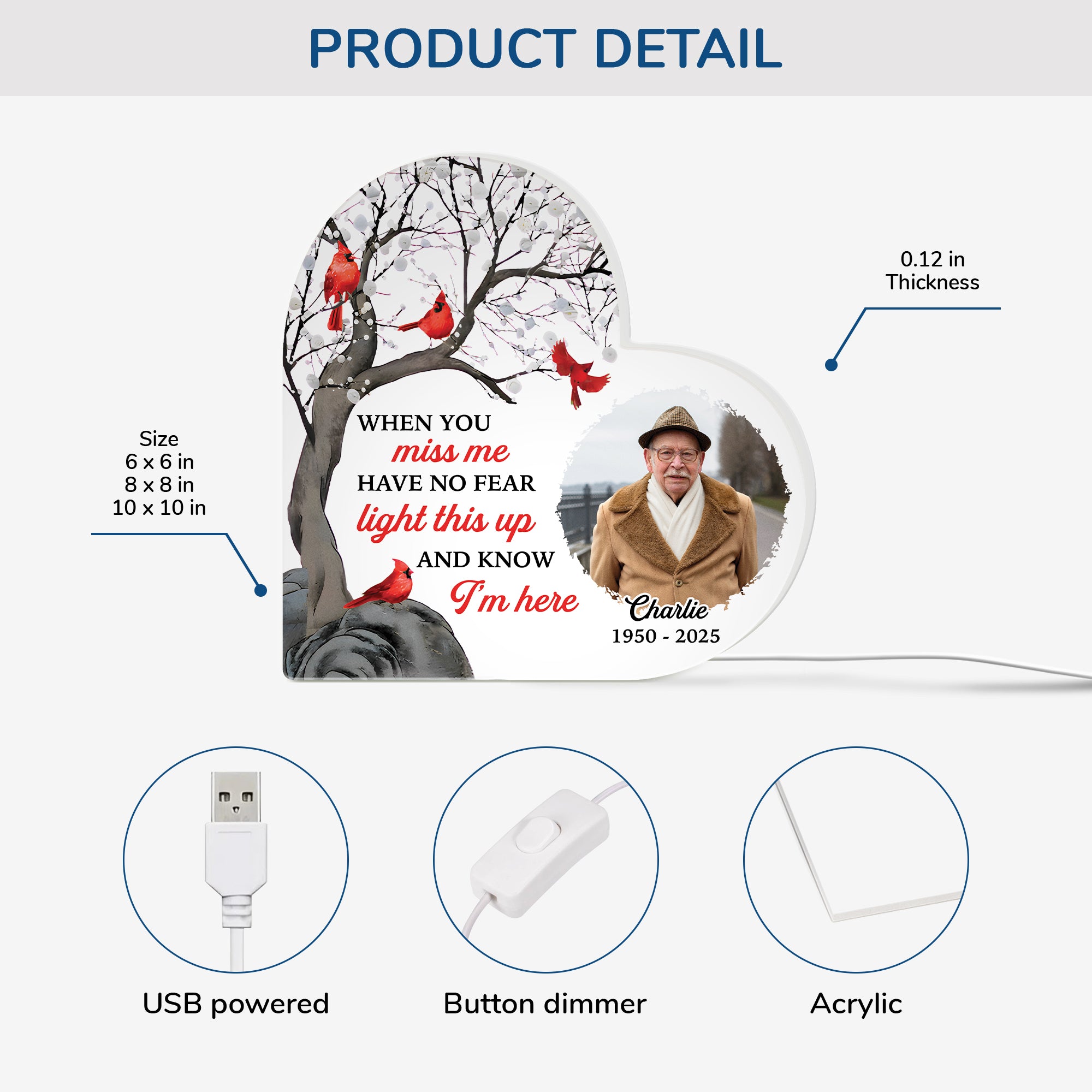 5219LUS3 personalized memorial gifts for loss of father photo light box_ 5219L8TZB