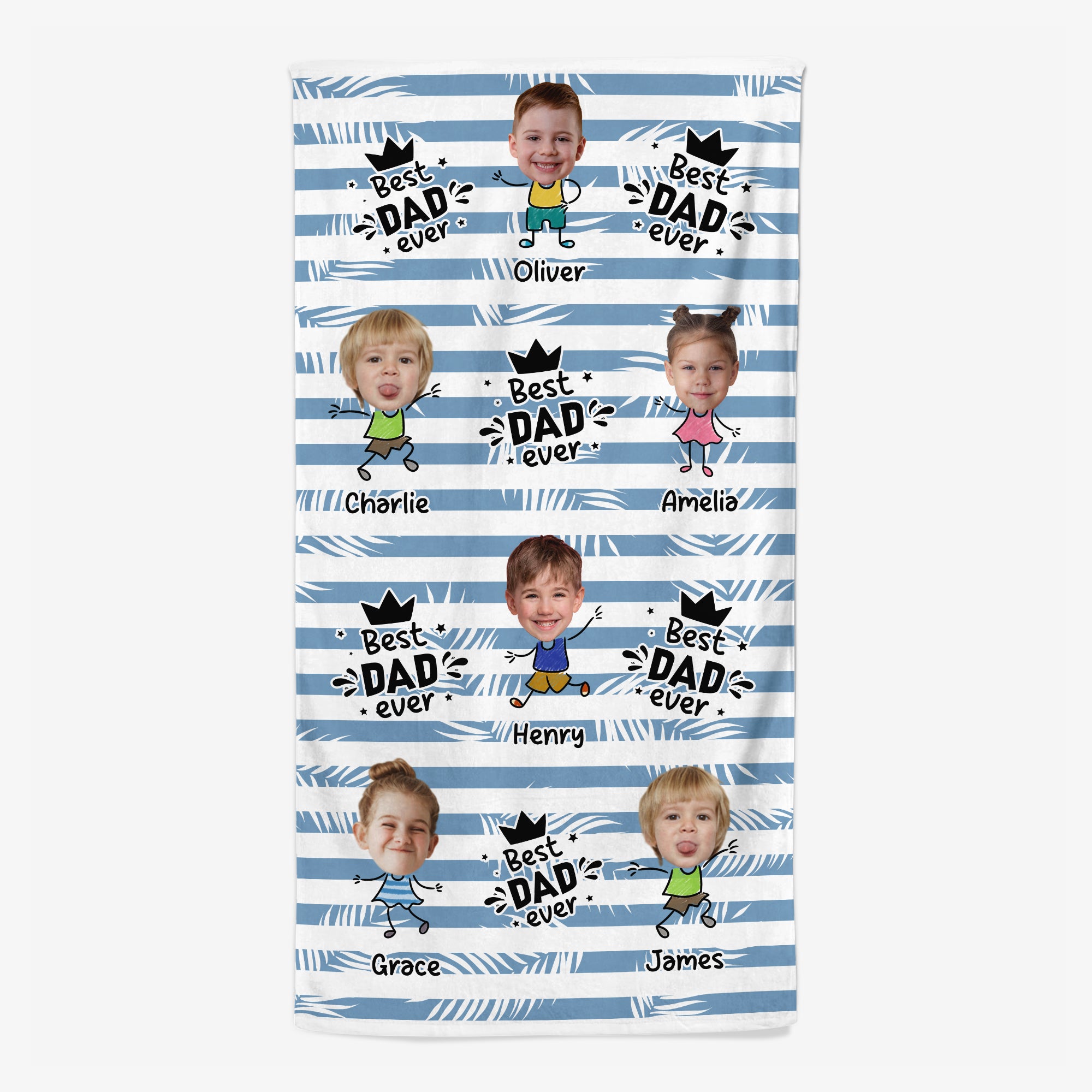 5228BUS1 personalized beach towels with faces best dad ever gifts 5228B8MNB