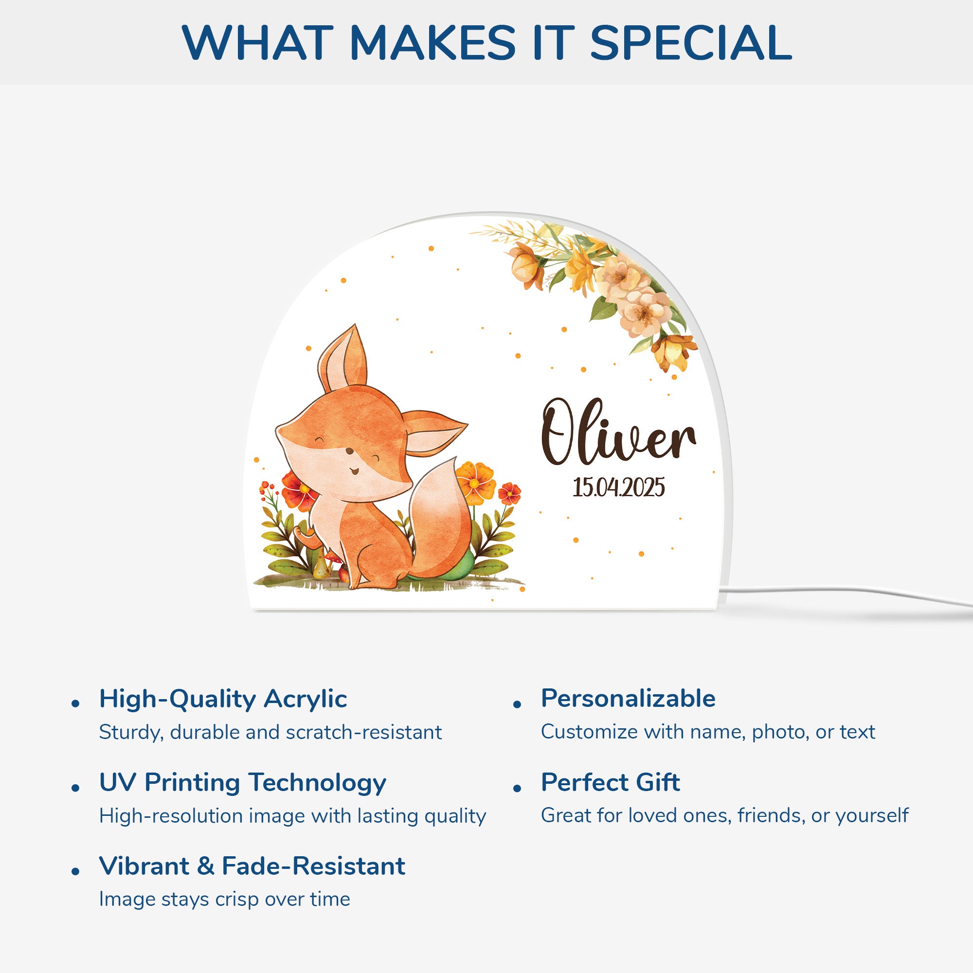 5244LUS4 personalized led night light cute gifts for baby kids 5244L8LZK