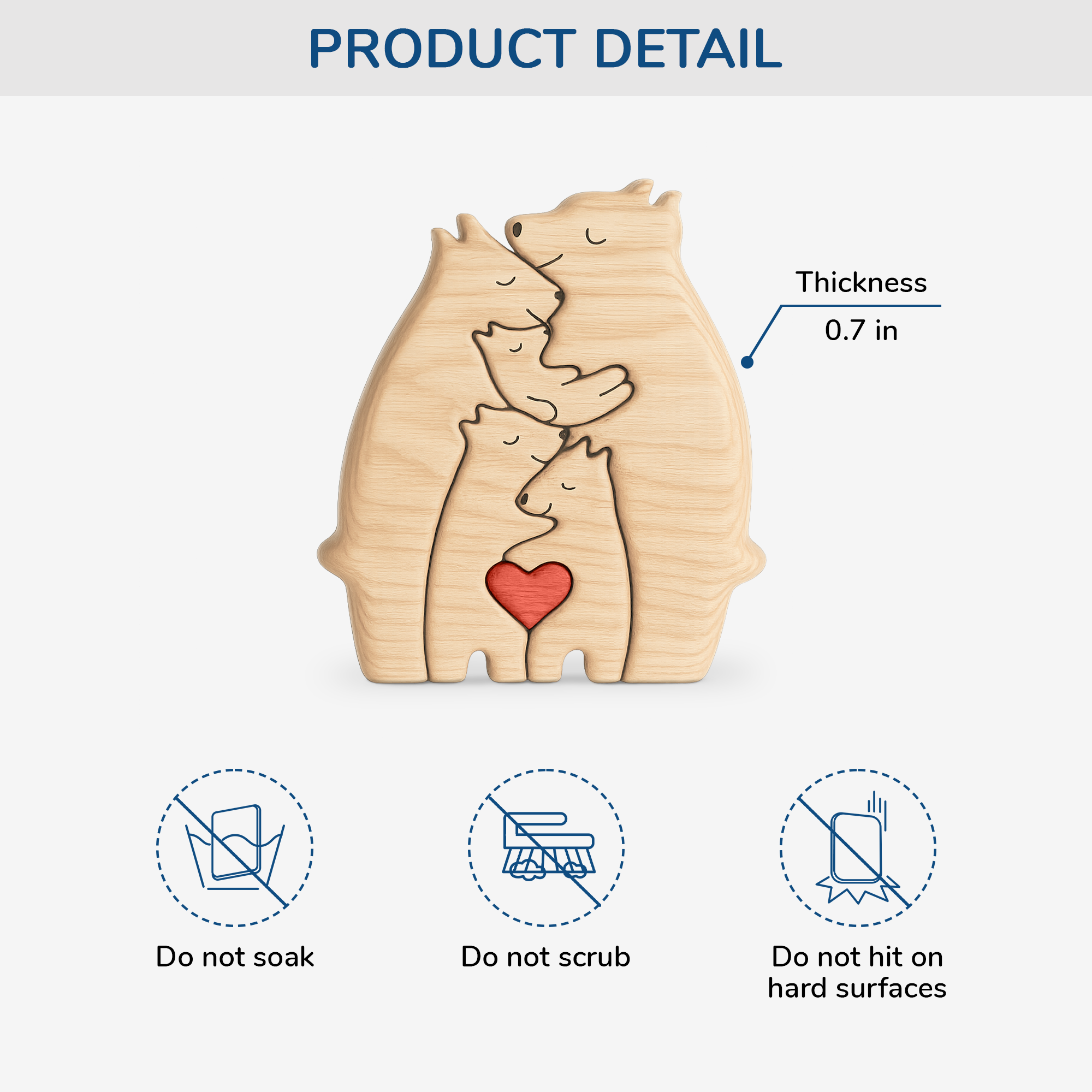 5245QUS3 personalized family gifts family bear wooden puzzles 5245Q_8d45e0a8 f3eb 417c 960e f4c68cc7983f