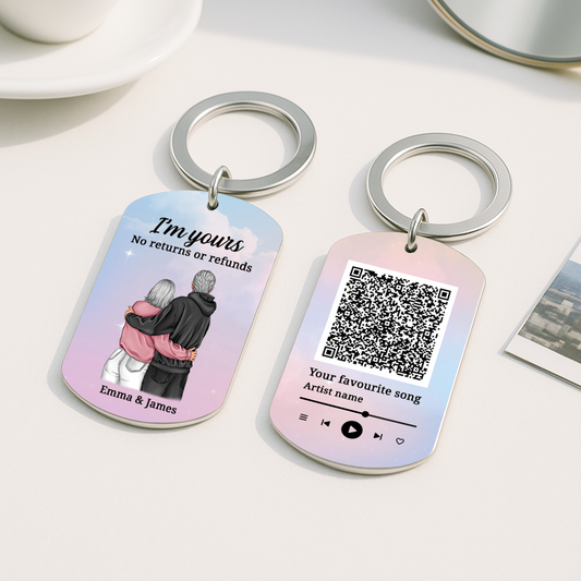 5255JUK2 custom music keychain_ romantic gifts for couples 5255J8N5G