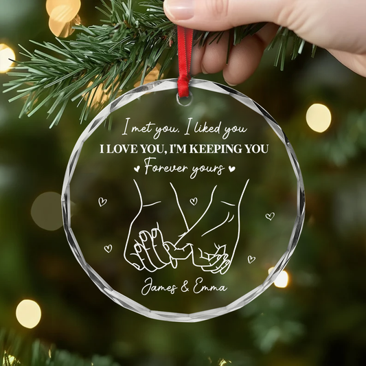 5259OUS2 personalized glass xmas ornaments couple gifts for christmas_ 5259O8V0G
