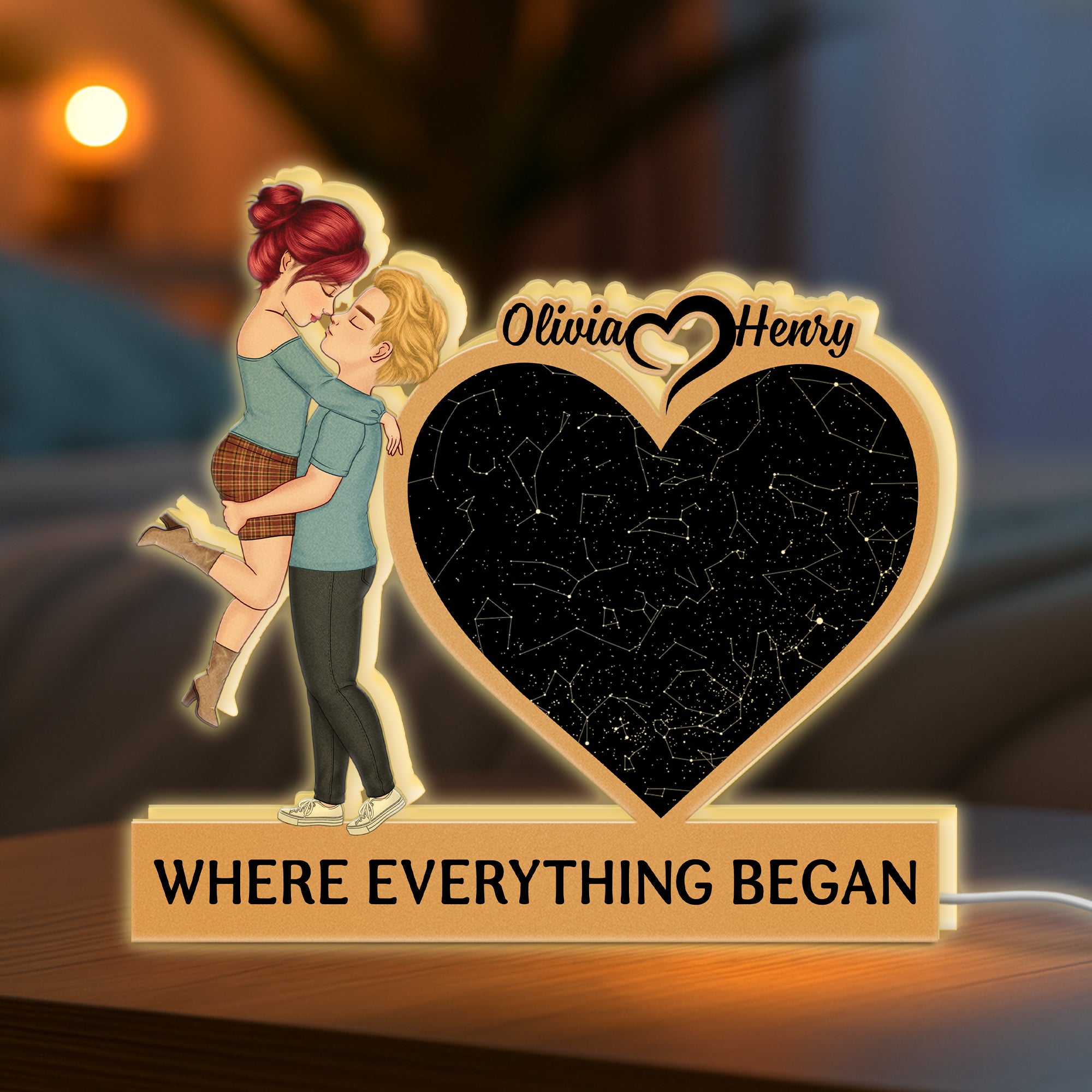 5265LUS2 personalized light boxes star map gifts for couples 5265LT6NG