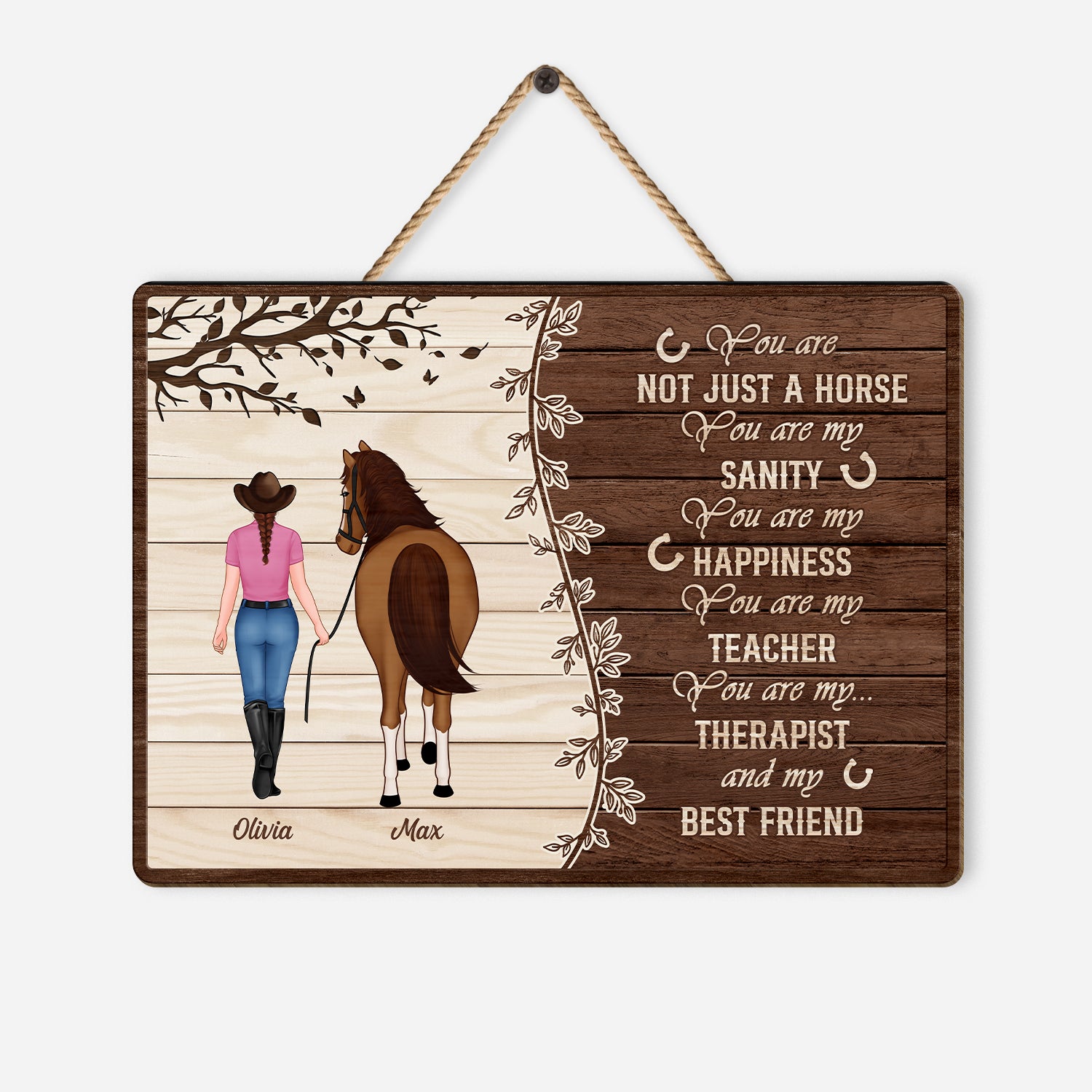 5299QUS1 personalized wooden signs horse gifts for horse lovers_ 5299QTVZU