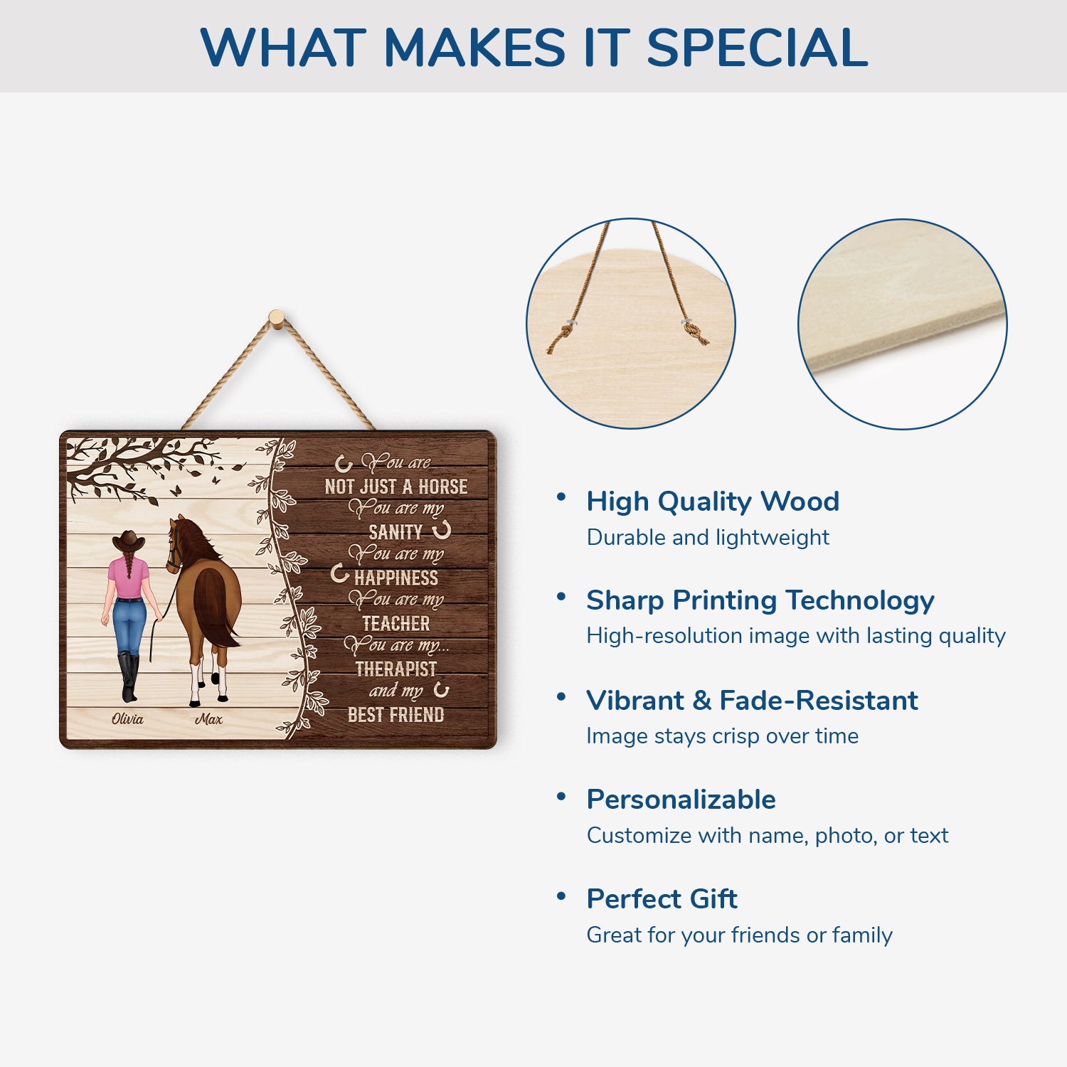 5299QUS4 personalized wooden signs horse gifts for horse lovers_ 5299QTVZU