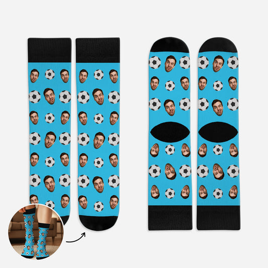 5306JUK1 personalized sports gifts sports socks_ with multiple faces_ 5306J3LMB