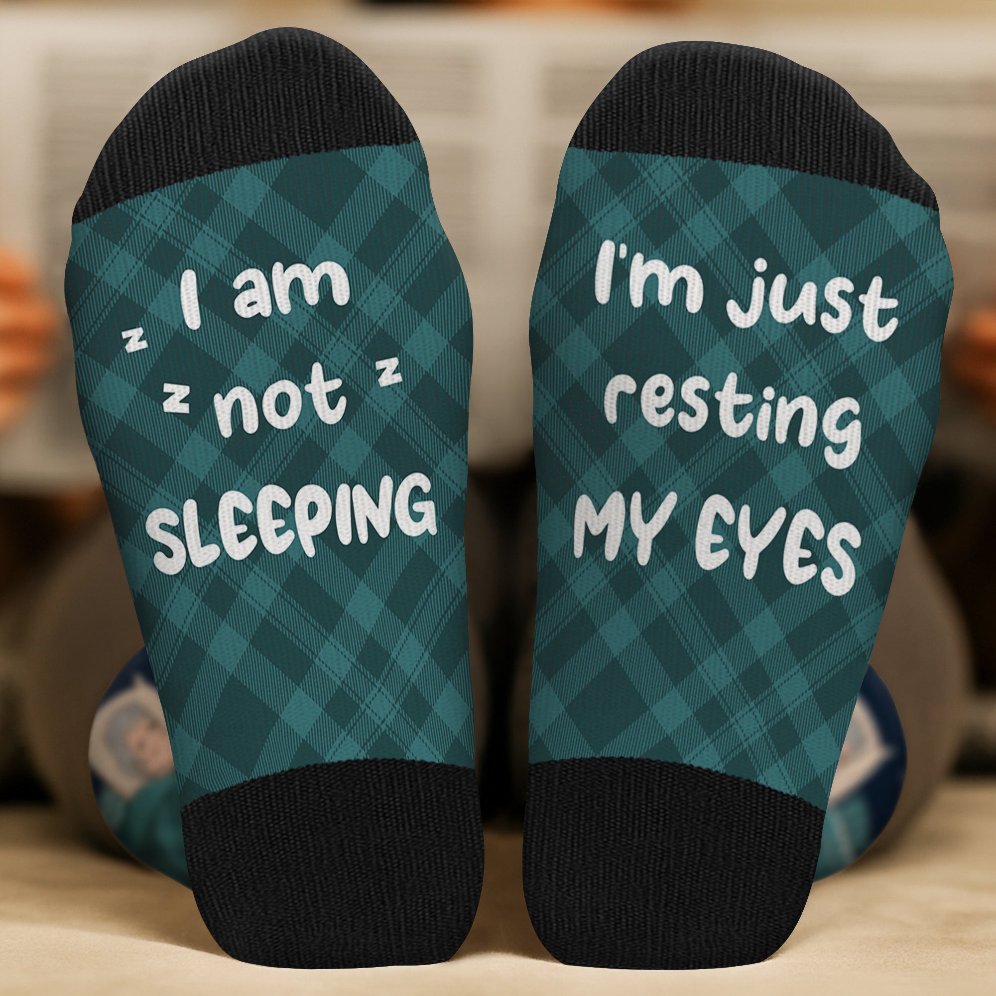 5320JUK2 custom socks im not sleeping im just resting my eyes socks 5320J3ZZB