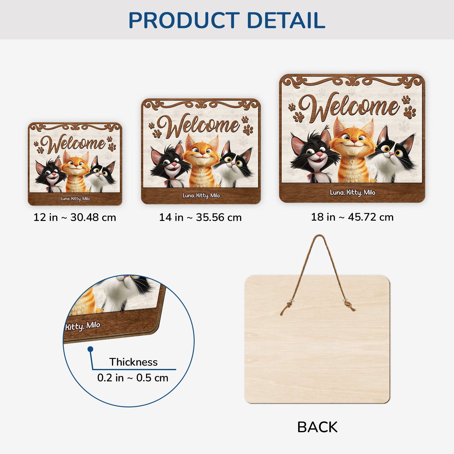 5321QUK3 personalized gifts _for cat owners wooden welcome signs 5321Q3YND