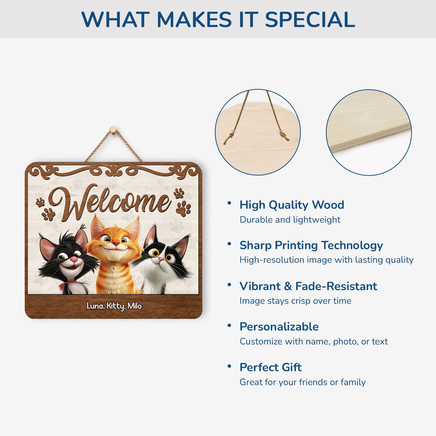 5321QUK4 personalized gifts _for cat owners wooden welcome signs 5321Q3YND