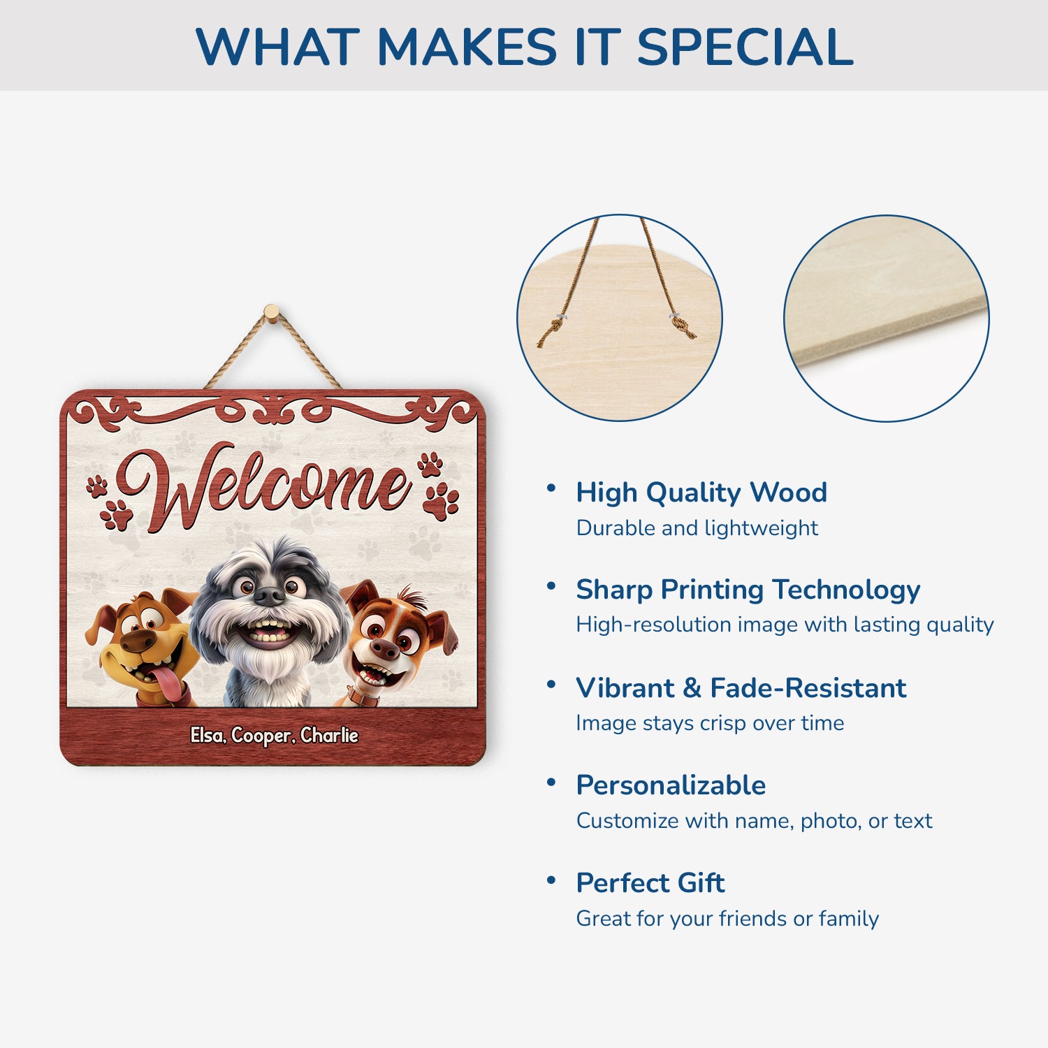 5321QUK4 personalized gifts _for dog owners wooden welcome signs 5321Q3YNC