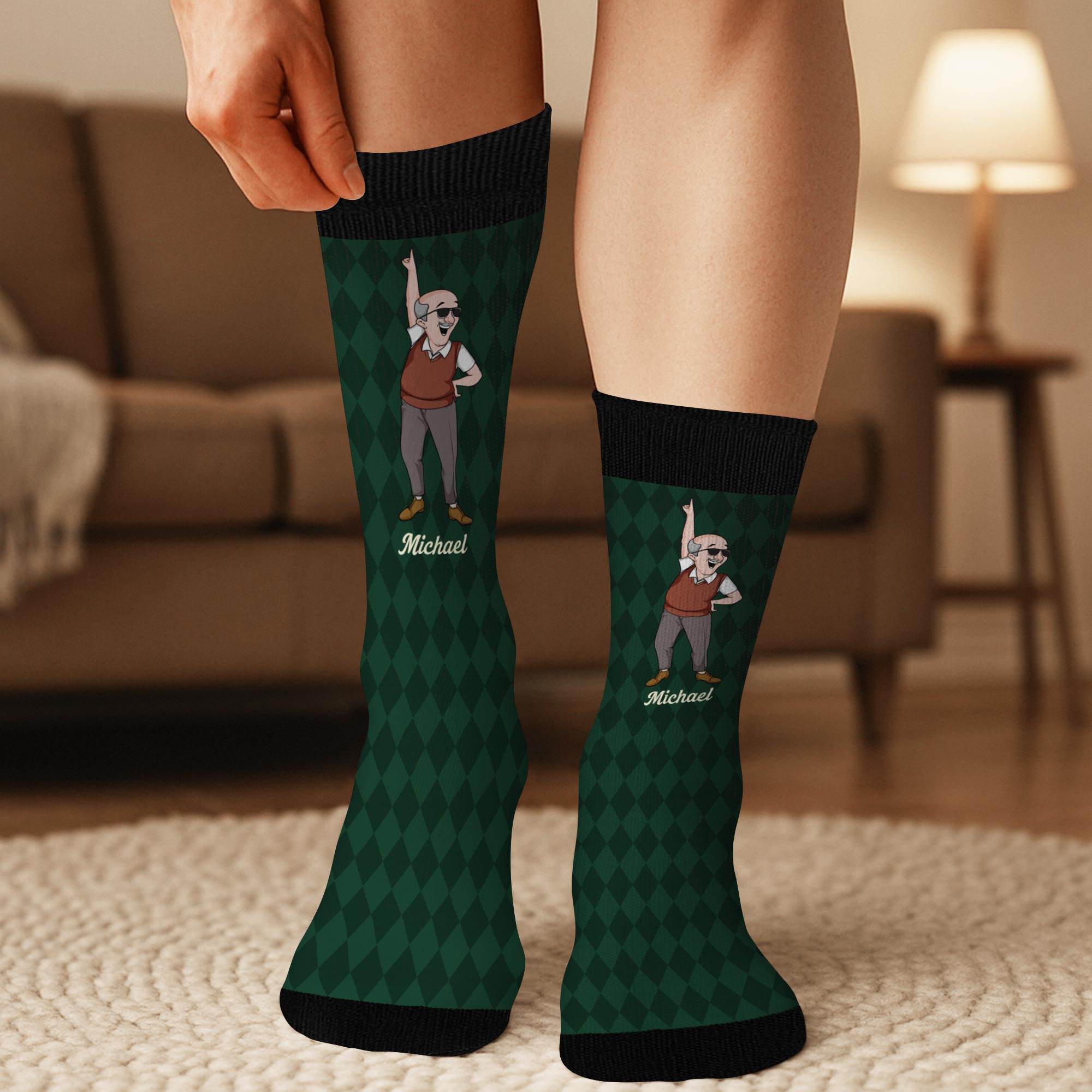 5322JUS3 funny personalized gifts for him im not old im classic socks 5322J3NAB