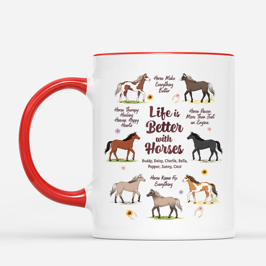5326MUS2 personalized horse lover gifts life is better with horses mug 5326M6PZU_746900dc 71a3 4e14 b4cf 3190d435a4ee