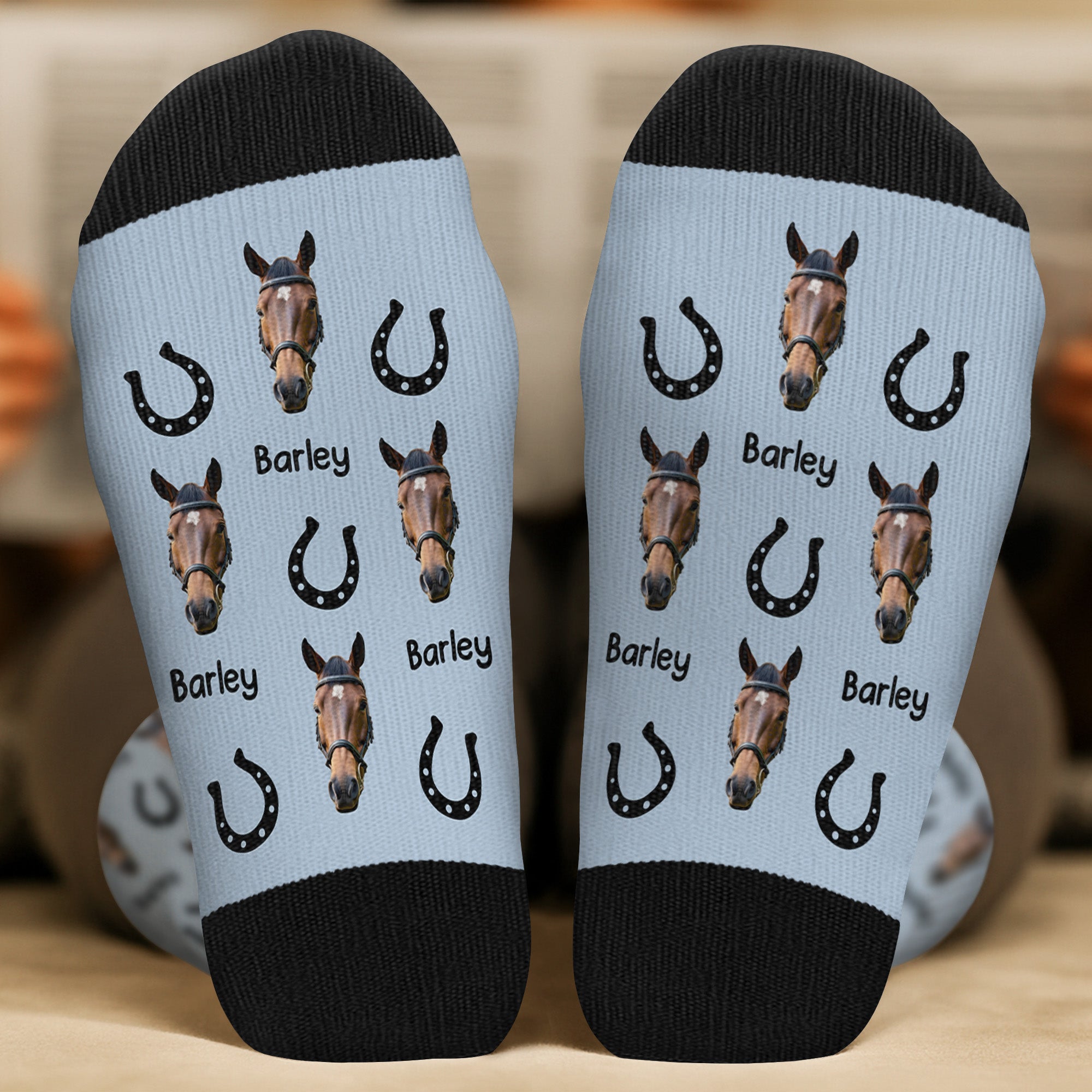 5344JUS2 personalized gifts for horse lovers horse socks with faces 5344J8LTU_b3db1f9c 0a63 40c7 a9f7 5f08dbebb95e