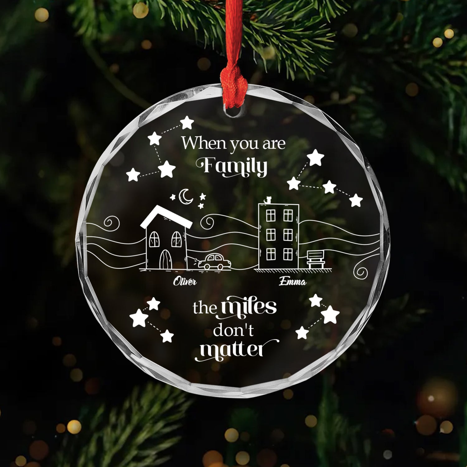5357OUS1 personalized glass ornaments christmas gifts for family 5357OTQCI