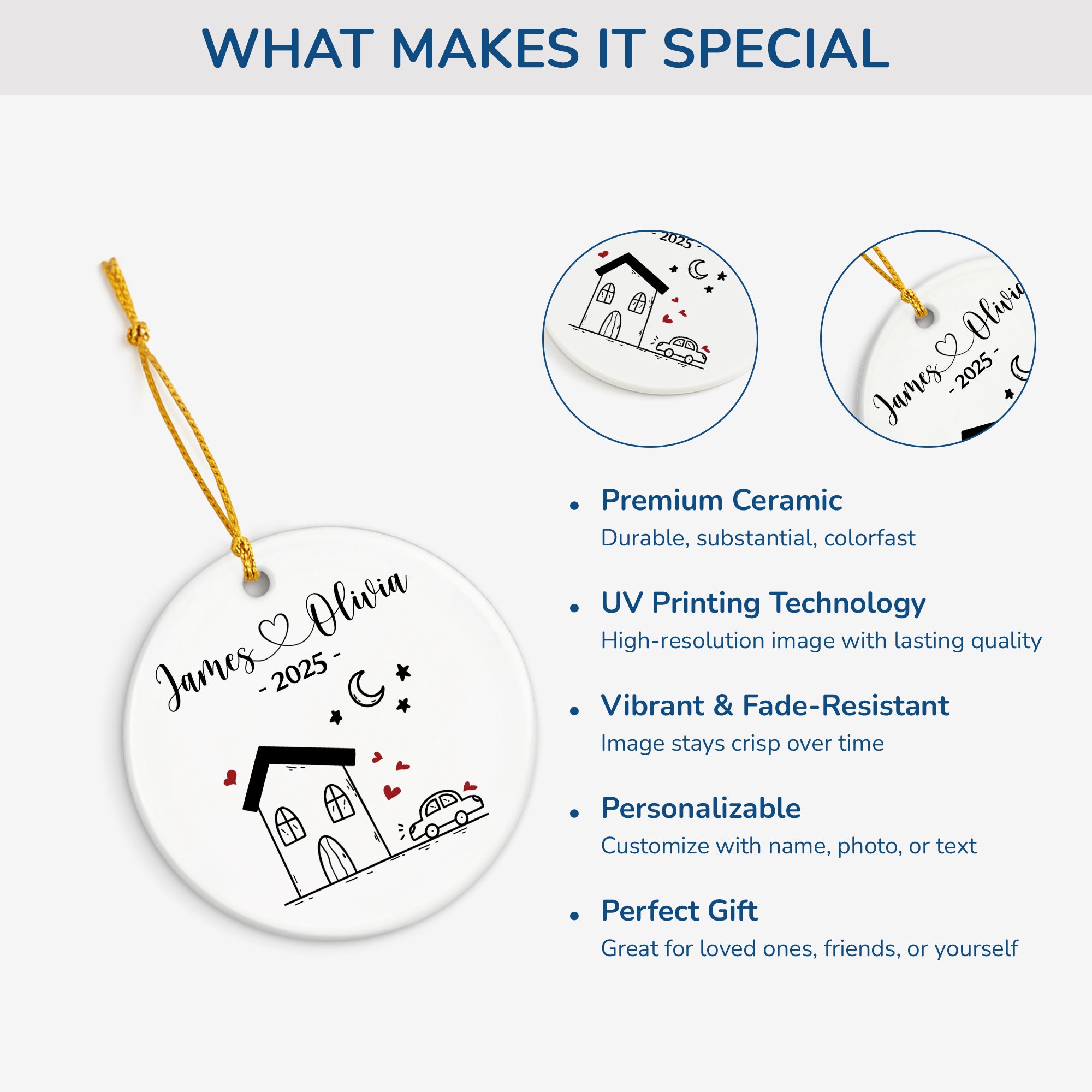 5375OUS4 custom ceramic christmas ornaments christmas gifts for family 5375O3TNI