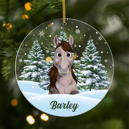 5379OUS1 custom acrylic photo ornaments_ christmas gifts for horse lovers 5379OKQ5U