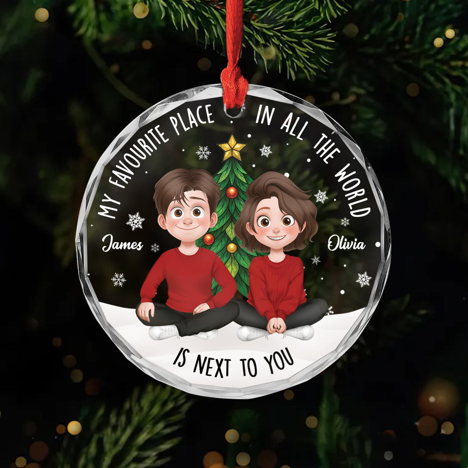 5394OUK1 personalized christmas gifts for couples glass xmas ornaments 5394O8ZNG