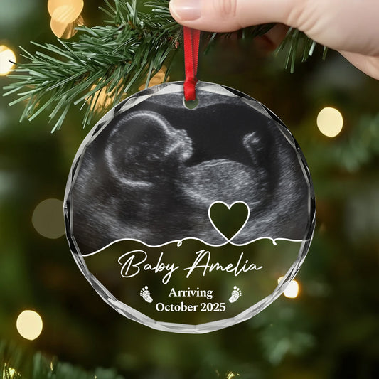 5396OUS2 custom gifts for for mom to be sonogram christmas ornament_ 5396O8QTA