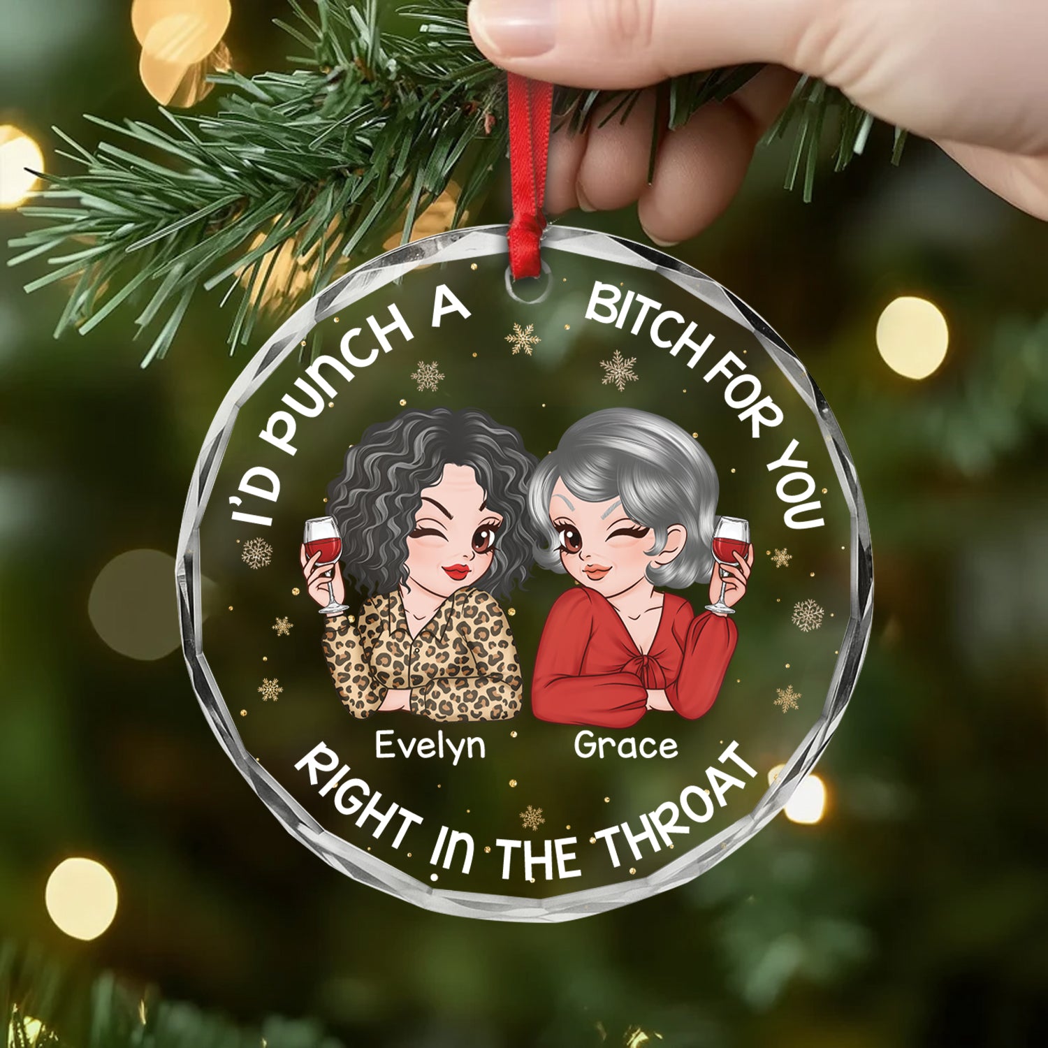 5404OUS2 personalized glass ornaments funny christmas gifts for friends 5404O8HZF